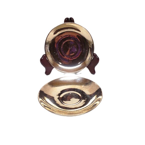 TLB Limoges Unique La Cremaillere Saucer Lot x2 Mirror 1929-1939 Set Touze Vtg - Picture 3 of 9